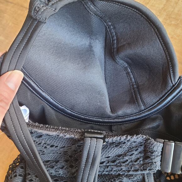 FREYA SUNDANCE Womens Black Underwire Padded TANKINI TOP Bikini Bottom 30DD / L - Picture 7 of 13